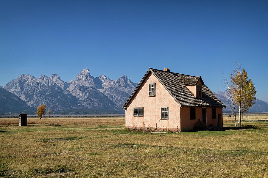 Peach House Tetons Photograph by Shirley Mitchell