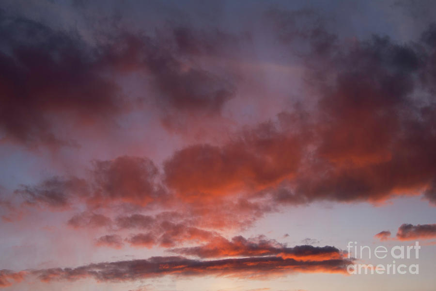 Peach Hue Sunset V1 Photograph by Donna L Munro
