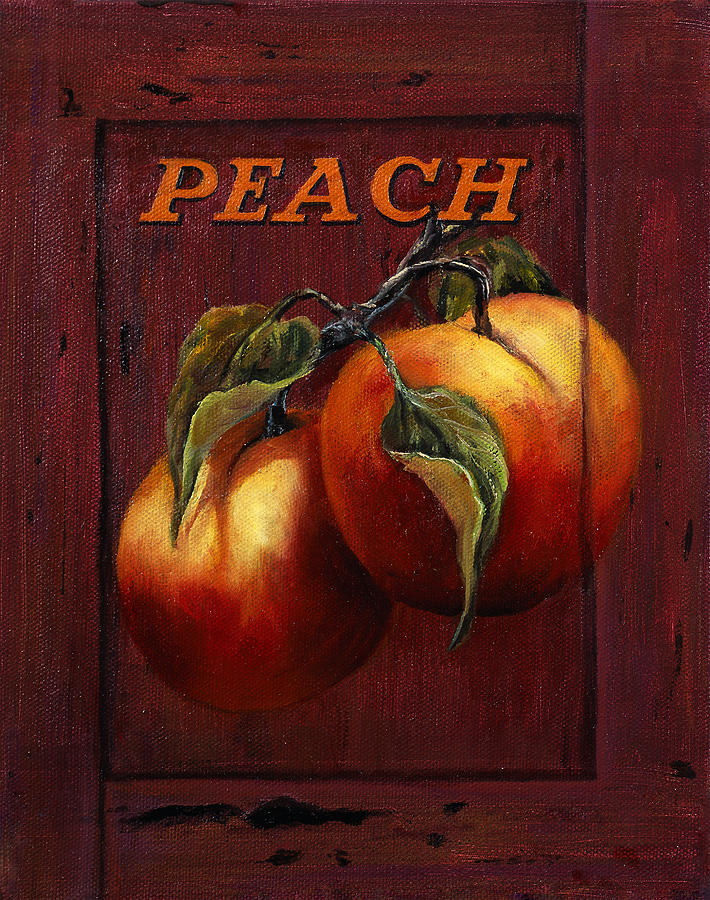 Juicy Peaches Painting by Lynne Pittard
