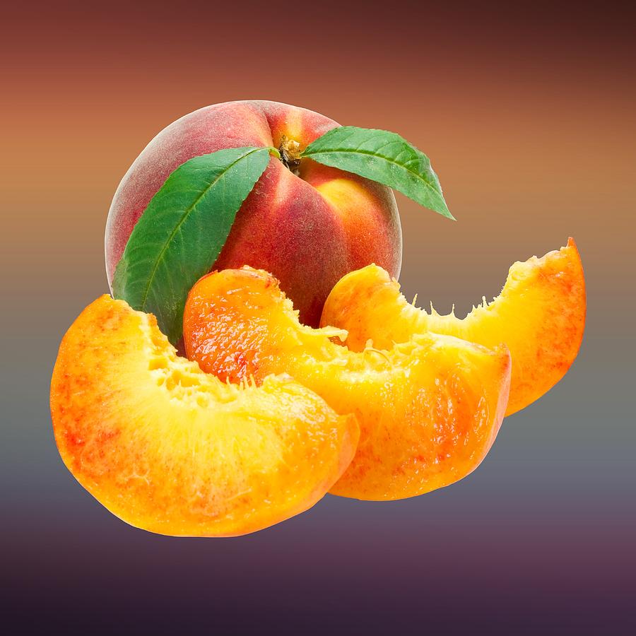 Peach Sliced  Digital Art by Movie Poster Prints