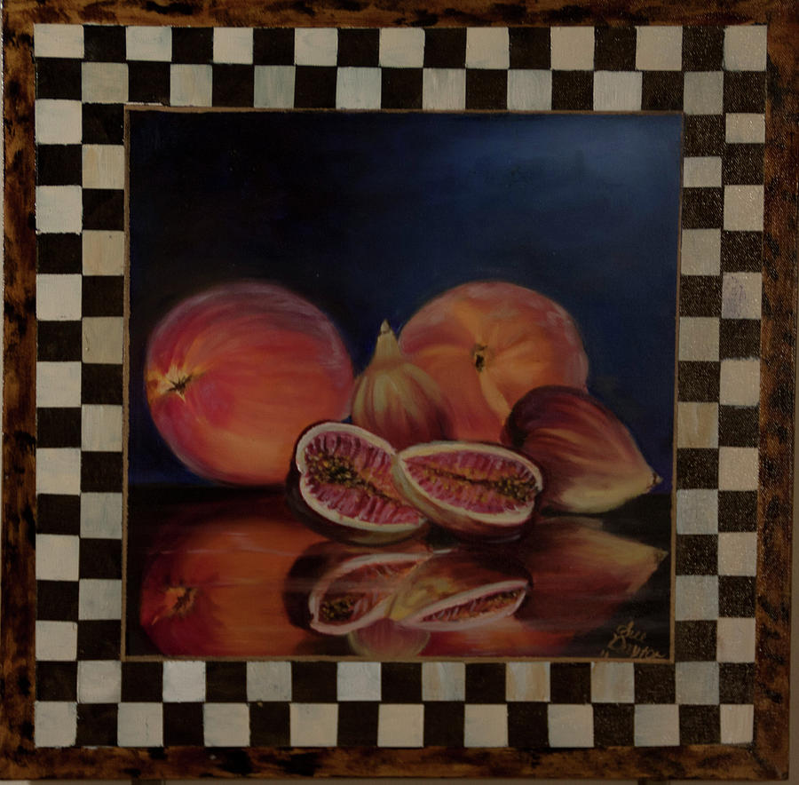 Peaches and Figs Painting by Sue Appleton Dayton - Fine Art America