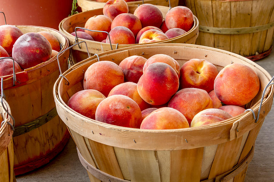 Peaches for Sale Photograph by Teri Virbickis