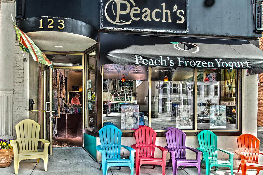 Peachs Frozen Yogurt Photograph by William Norton