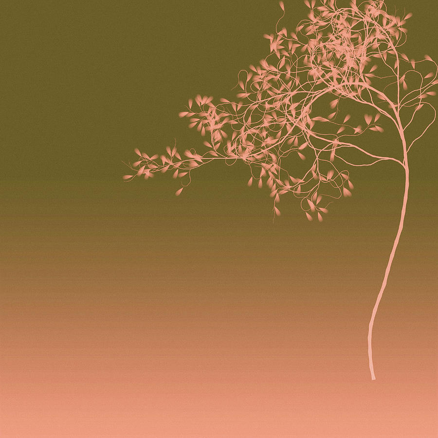 Peach Tree Digital Art by Susan Maxwell Schmidt