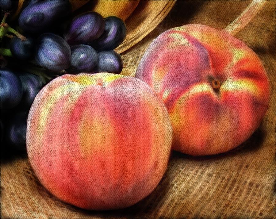 Peachy Fruit Mixed Media by Mary Timman