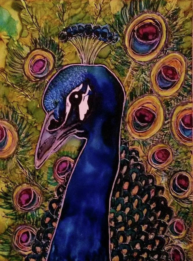 Peacock-esque Painting by Janice Heinzelman - Pixels