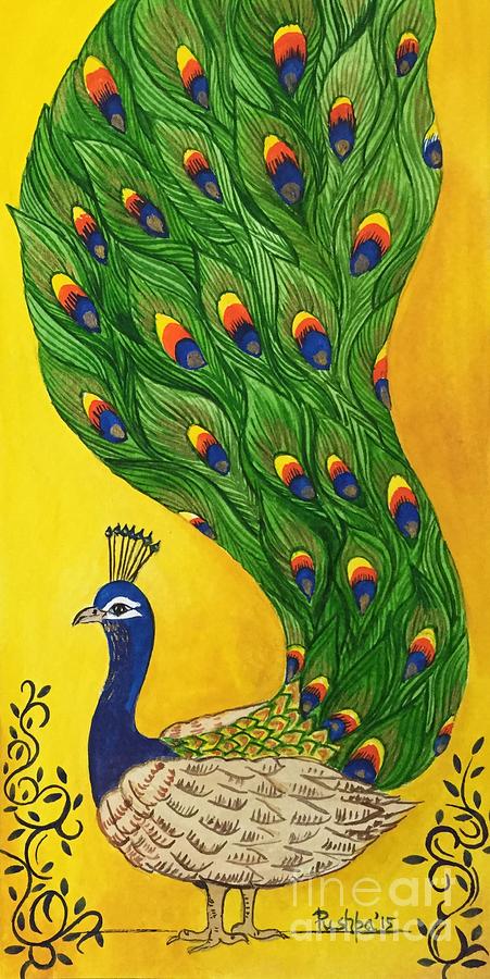 Painting Peacock Feathers with Pencils! – The Frugal Crafter Blog