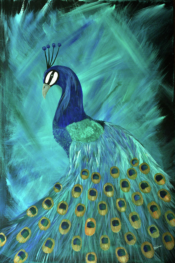 Peacock Painting by Jessie Adelmann