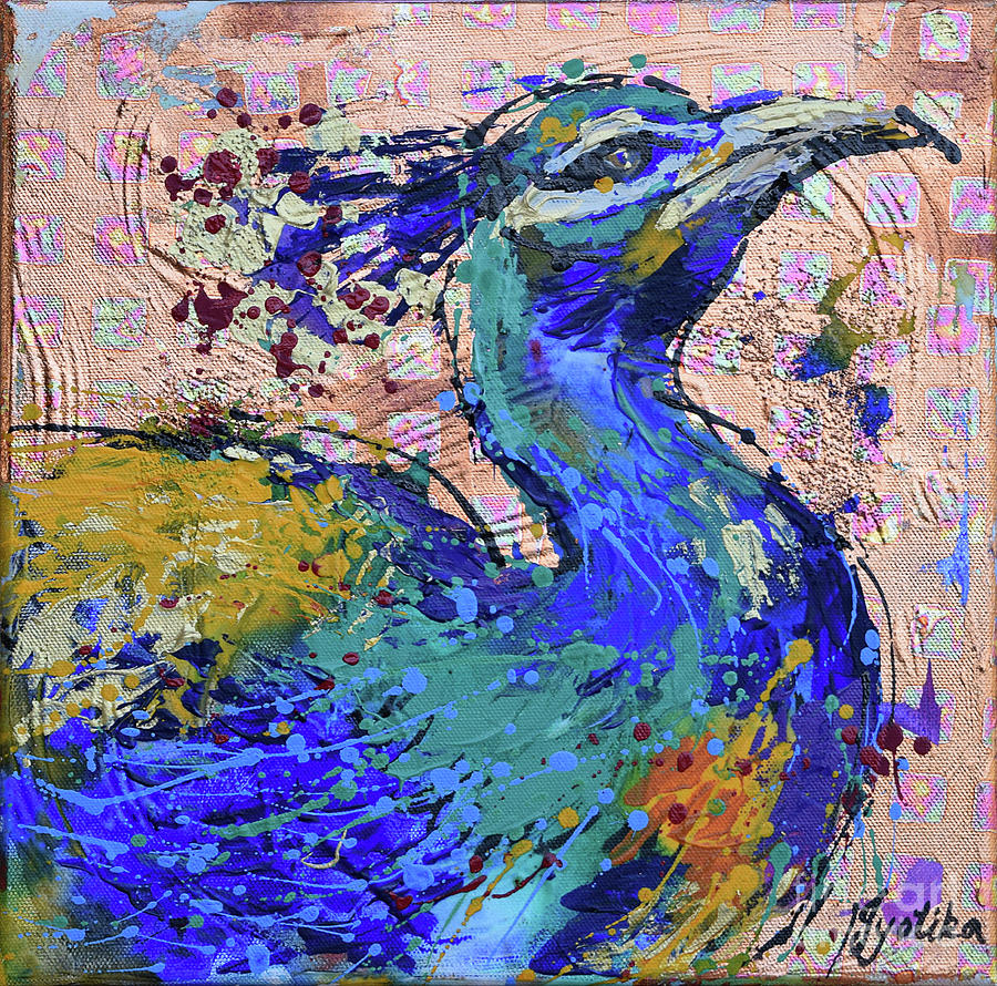 Peacock Painting by Jyotika Shroff