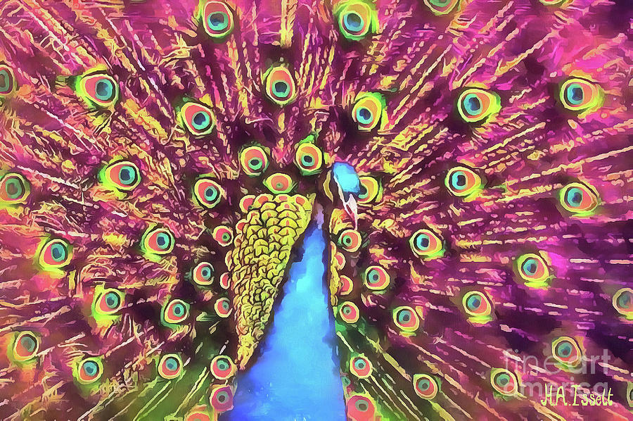 Peacocks Pride Digital Art by Humphrey Isselt