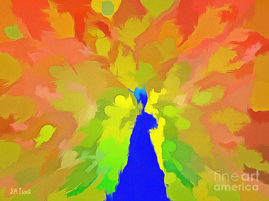 Peacok I Digital Art by Humphrey Isselt