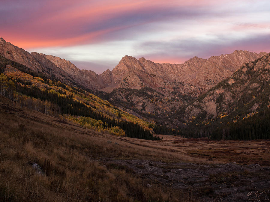 Peak C Sunset Photograph by Aaron Spong
