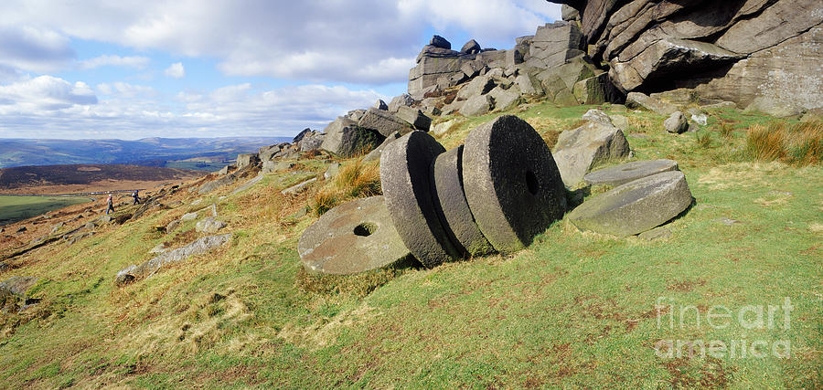 Peak District millstones Photograph by Warren Photographic