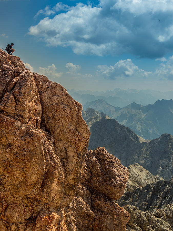 Nature Photograph - Peak of the Zugspitze by Kaleidoscopik Photography