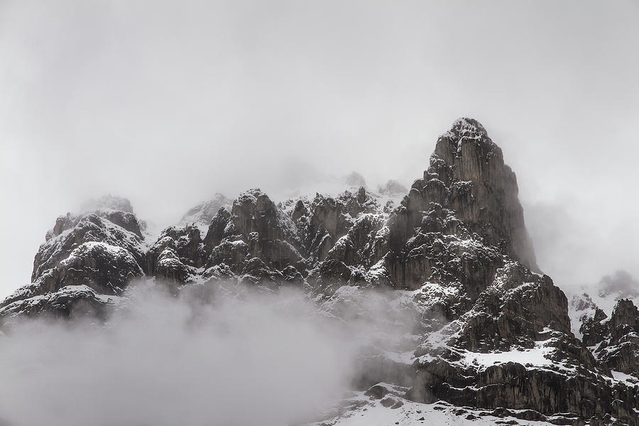 Peaks in the clouds Photograph by Paul MAURICE