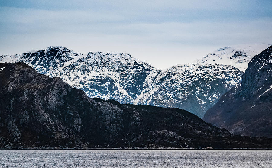 Peaks Near Maloy Norway Photograph by Adam Rainoff