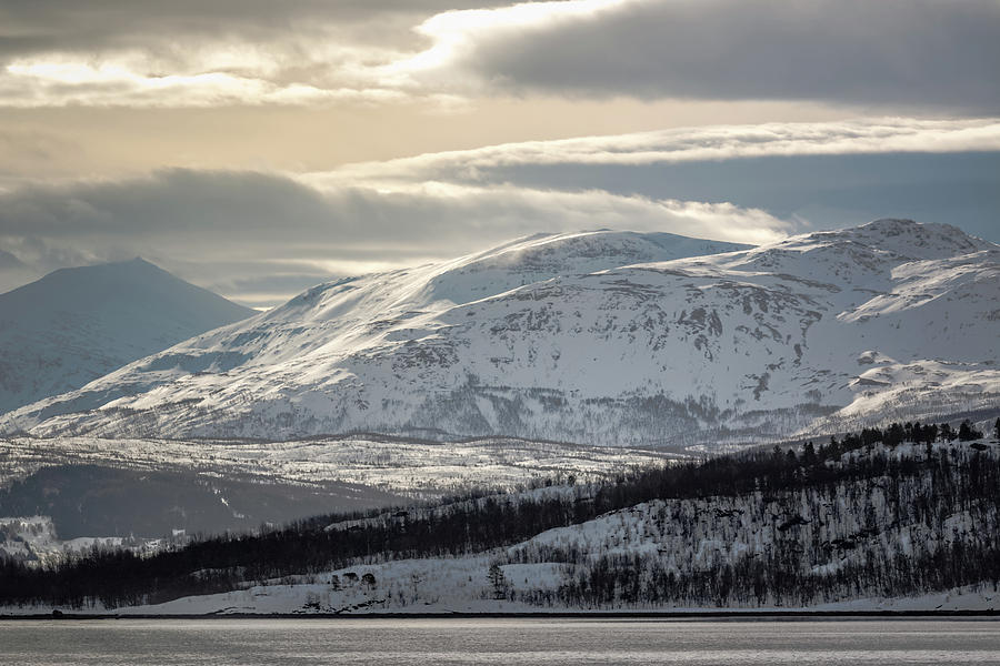 Peaks Near Russevag Norway Photograph by Adam Rainoff