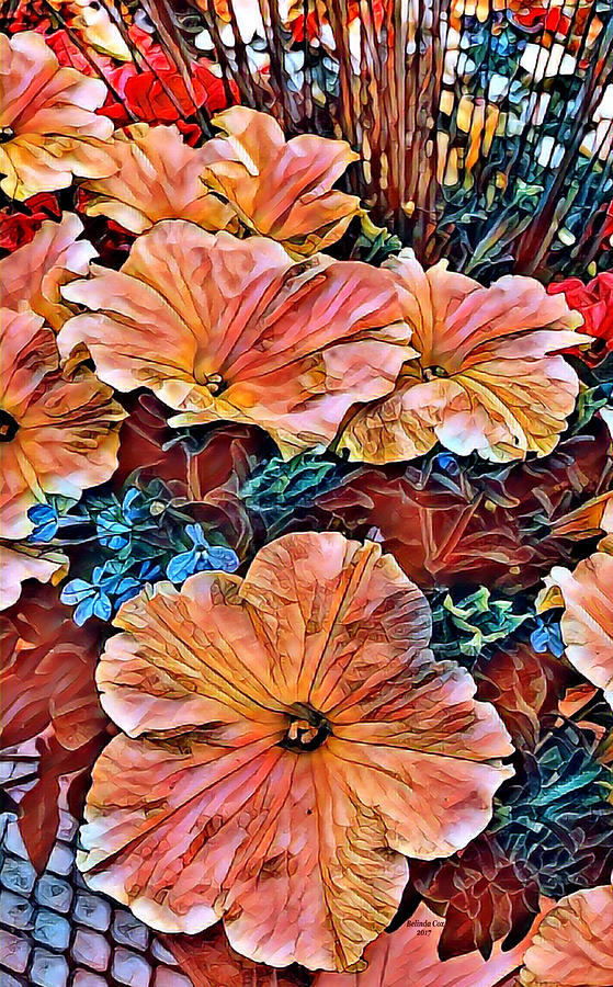 Peanies Flower blossom Digital Art by Artful Oasis