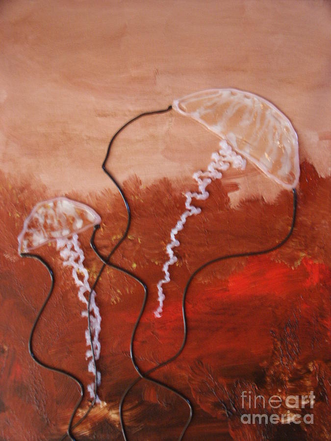 Jellyfish Painting - Peanut butter and jellies by G Oktober