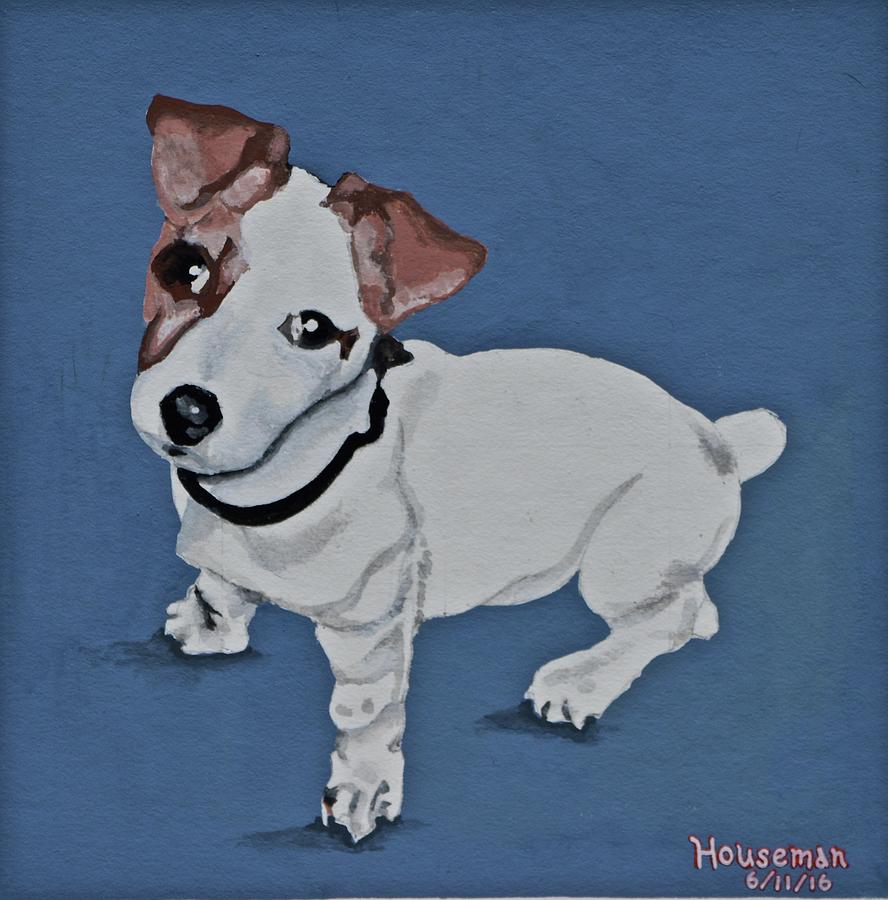 Dog Painting - Peanut by John Houseman