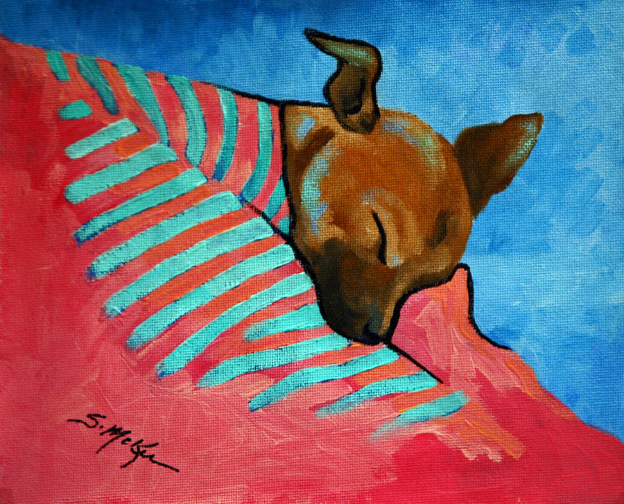 Dog Painting - Peanut by Suzanne McKee