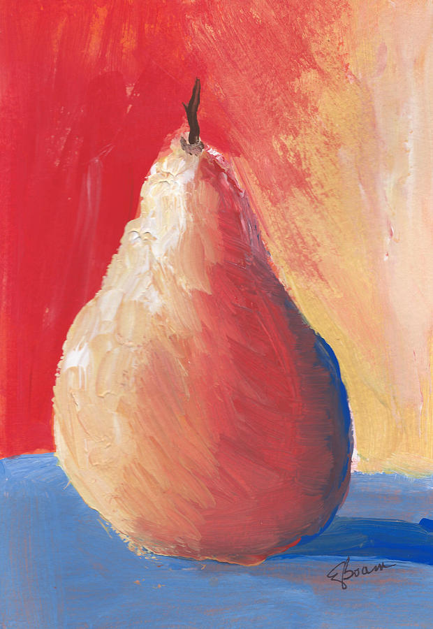 Pear 2 Painting by Elise Boam