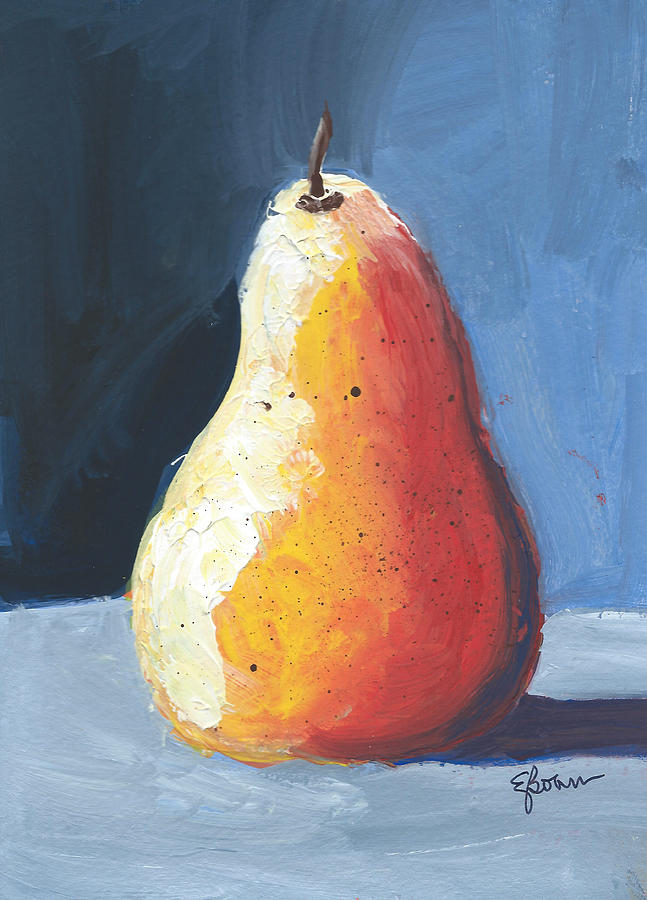 Pear 5 Painting by Elise Boam