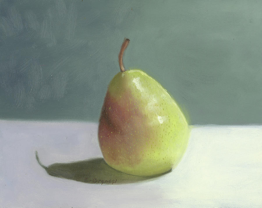 Pear fruit still life  Painting by Cecilia Brendel