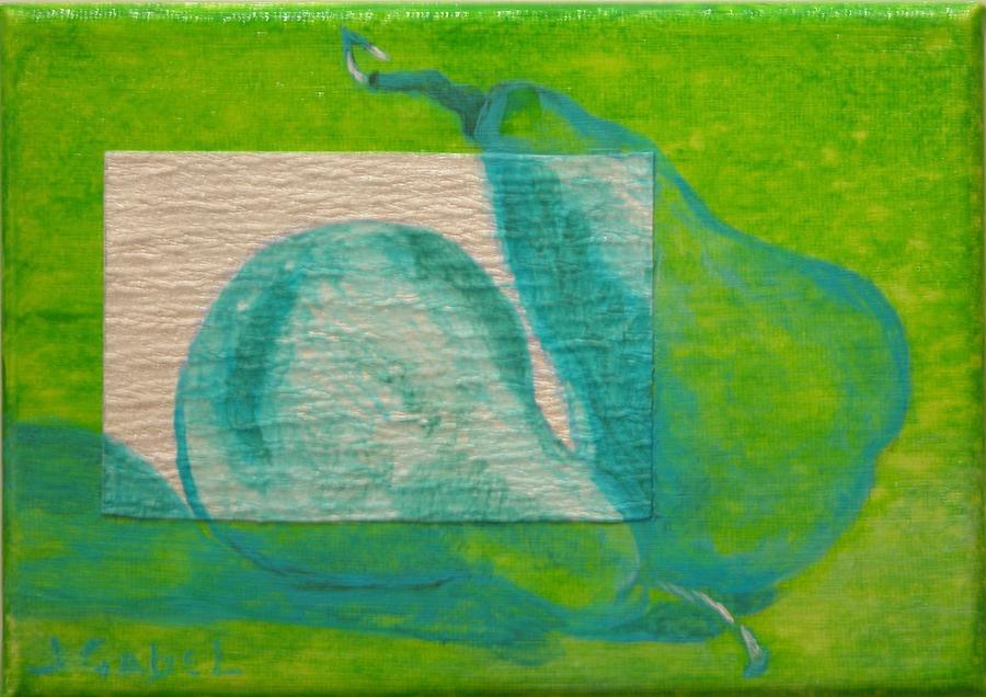Pear Painting - Pear Gem 1 by Laura Gabel