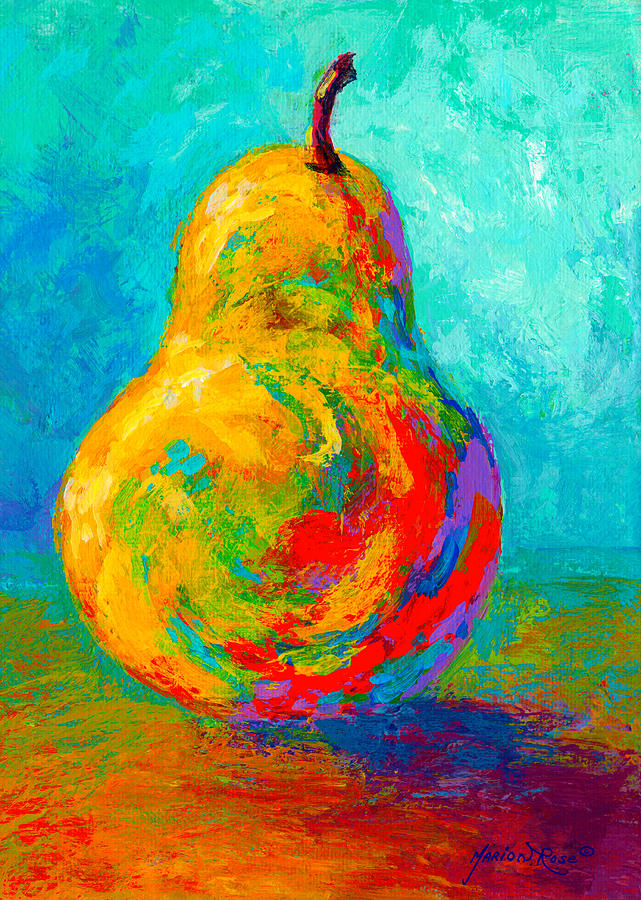Pear I Painting by Marion Rose