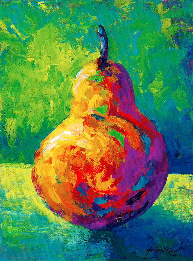 Pear Painting - Pear II by Marion Rose