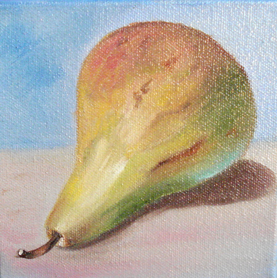 Pear in Soft Hues   SOLD Painting by Susan Dehlinger