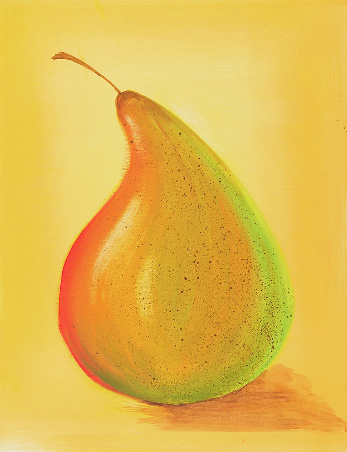 Pear Painting - Pear by Iryna Goodall