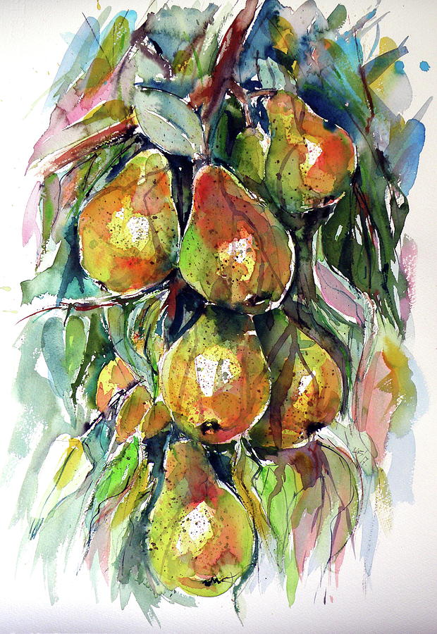 Pear Painting by Kovacs Anna Brigitta