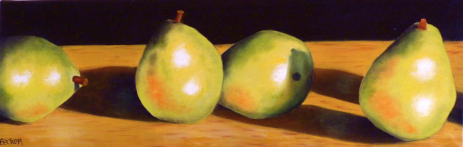 Pear Party Painting by Susan A Becker