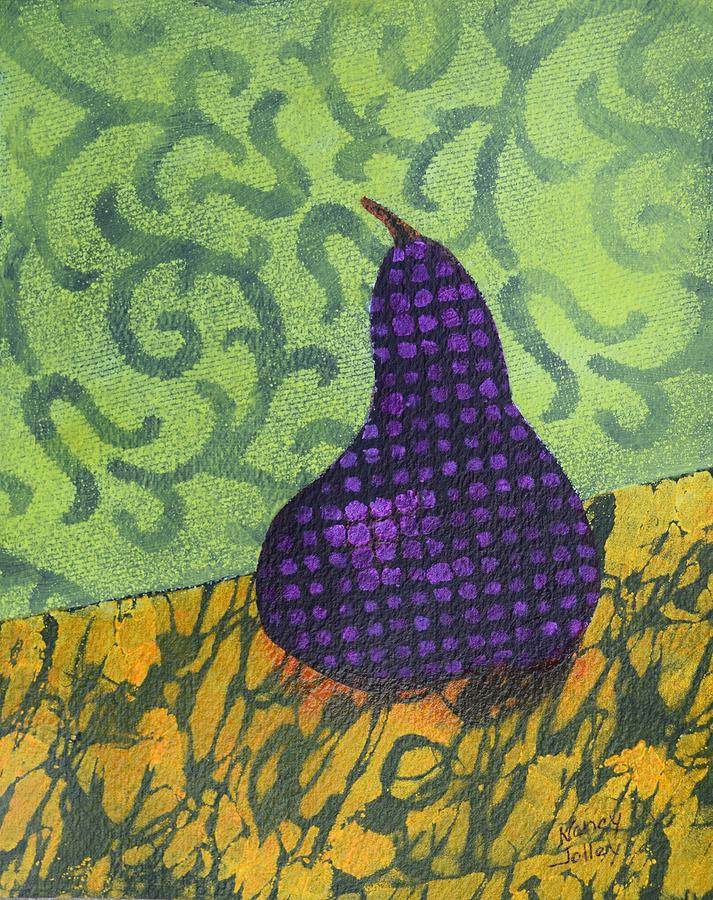 Pear Patterns Painting by Nancy Jolley