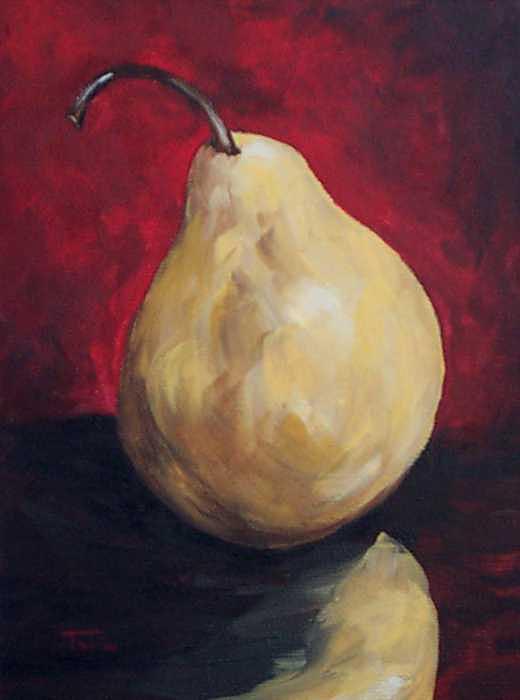 Pear Reflections I - SOLD Painting by Torrie Smiley