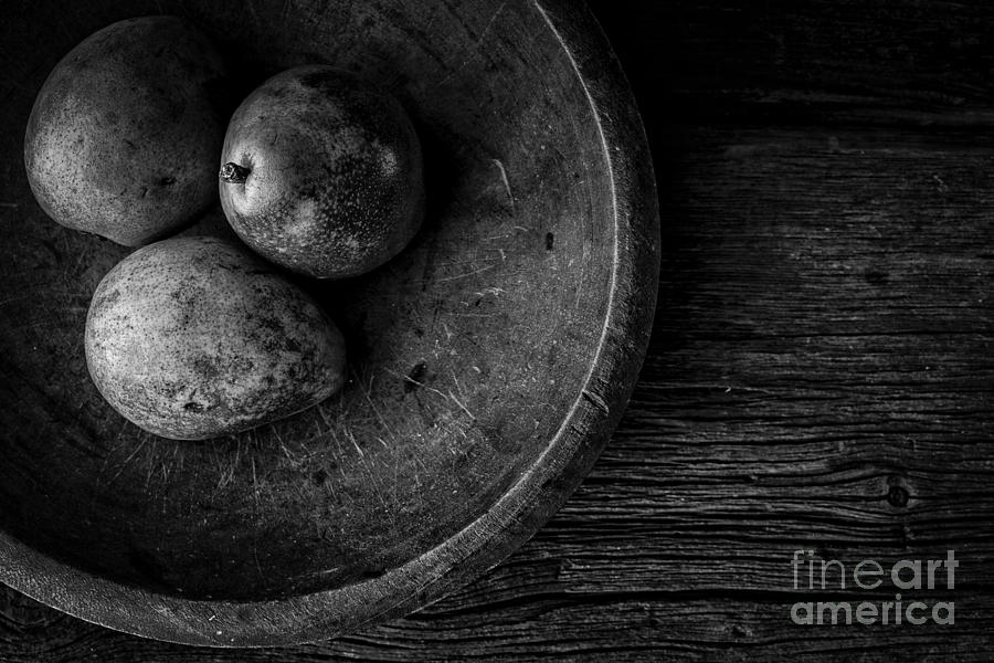 Pear Still Life in Black and White Photograph by Edward Fielding