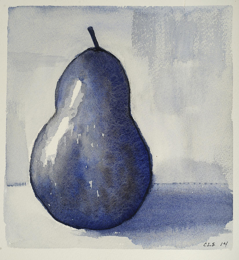 Pear Study #1 Painting by Cynthia Schoeppel