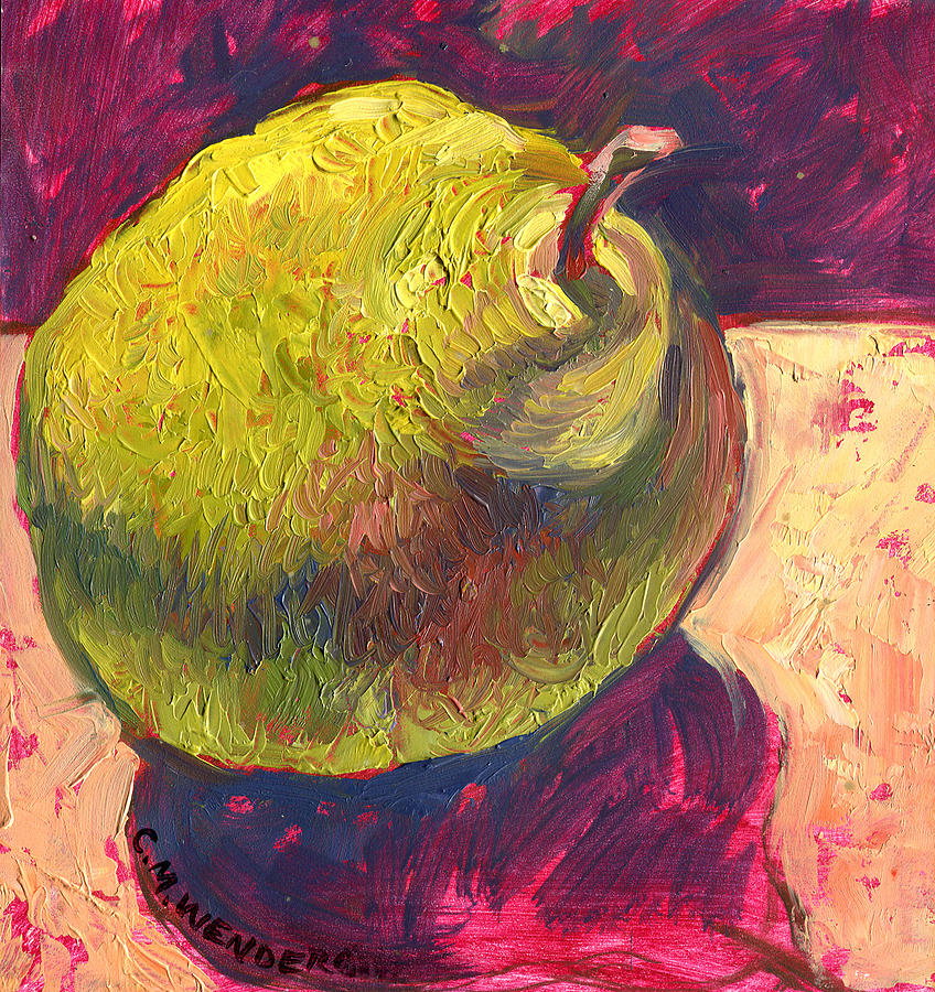 Pear Study Painting by Christine Wenderoth - Fine Art America