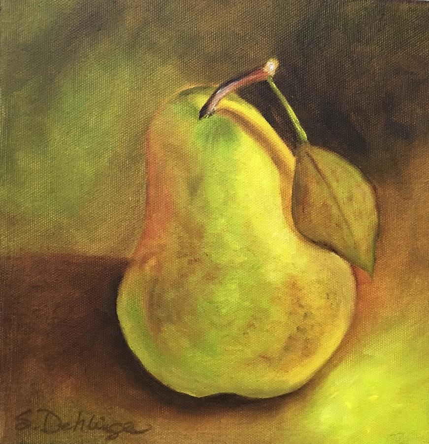 Pear Study  Painting by Susan Dehlinger