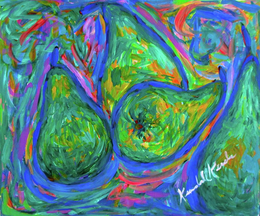 Pear Twist Painting by Kendall Kessler