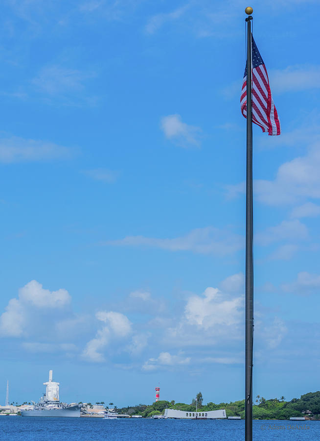 Pearl Harbor Flag Photograph by Adam DeAnda - Fine Art America