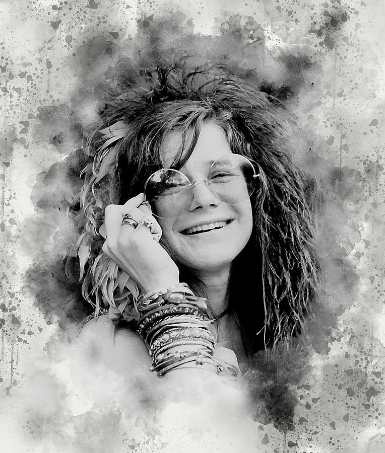 Janis Joplin Digital Art - Pearl by Karl Knox Images Janis Joplin Digital Art - Pearl by Karl Knox Images