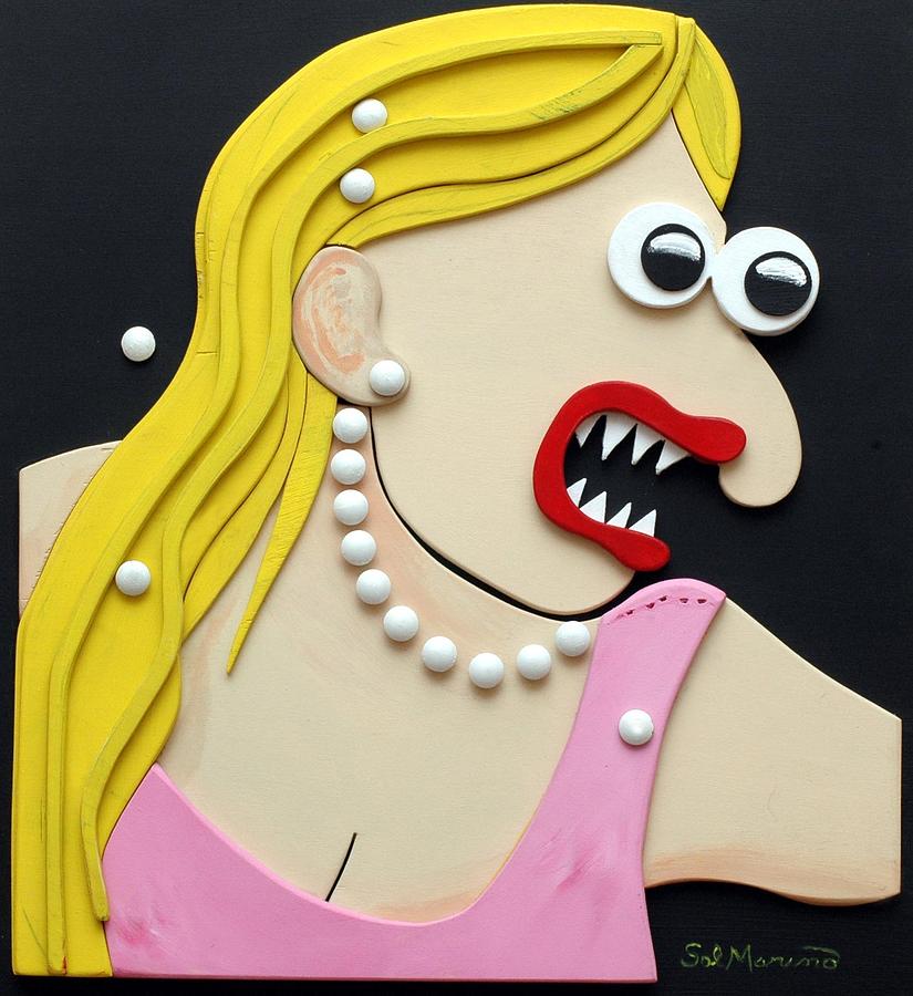 Funism Sculpture - Pearl Necklace by Sal Marino