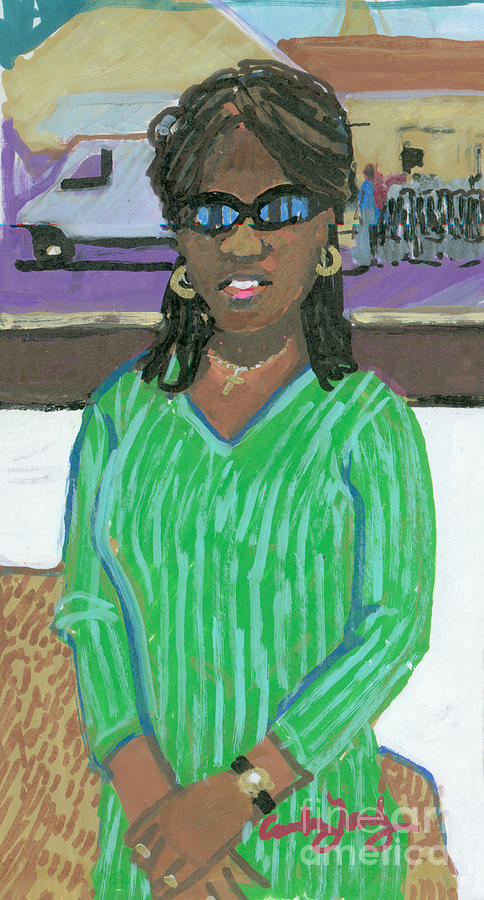 Pearl with Shades Painting by Candace Lovely