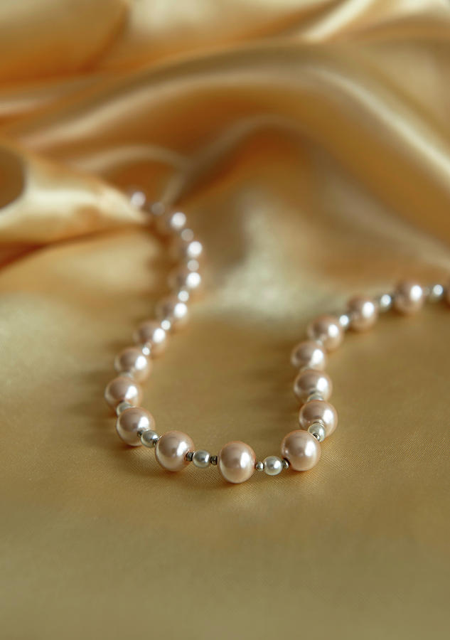 Pearls and gold Photograph by Jaroslaw Blaminsky