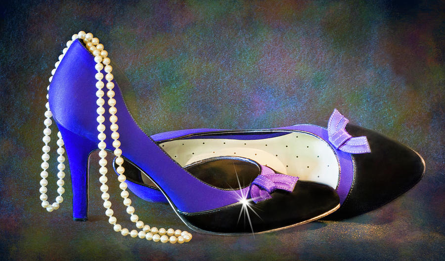 Pearls and Purple Pumps Photograph by Patti Deters