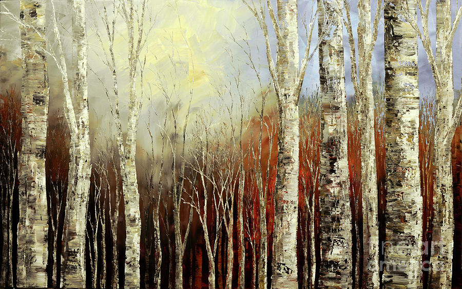 Tree Painting - Pearls in the Mist by Tatiana Iliina
