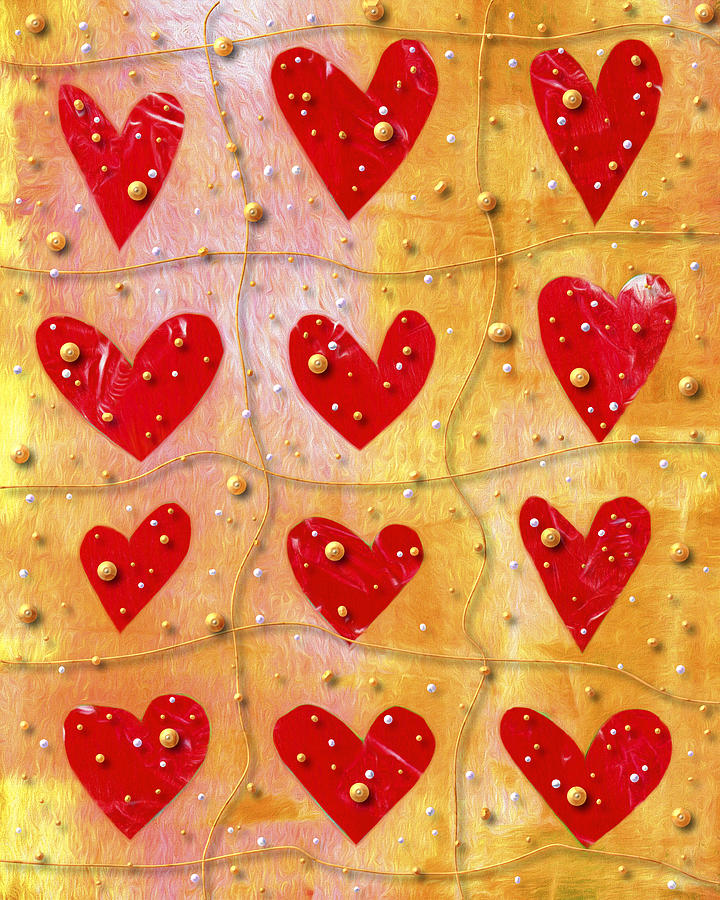 Hearts Photograph - Pearly Hearts Valentine by Carol Leigh Hearts Photograph - Pearly Hearts Valentine by Carol Leigh
